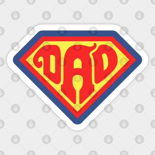 Super Dad Sticker by enrynz
